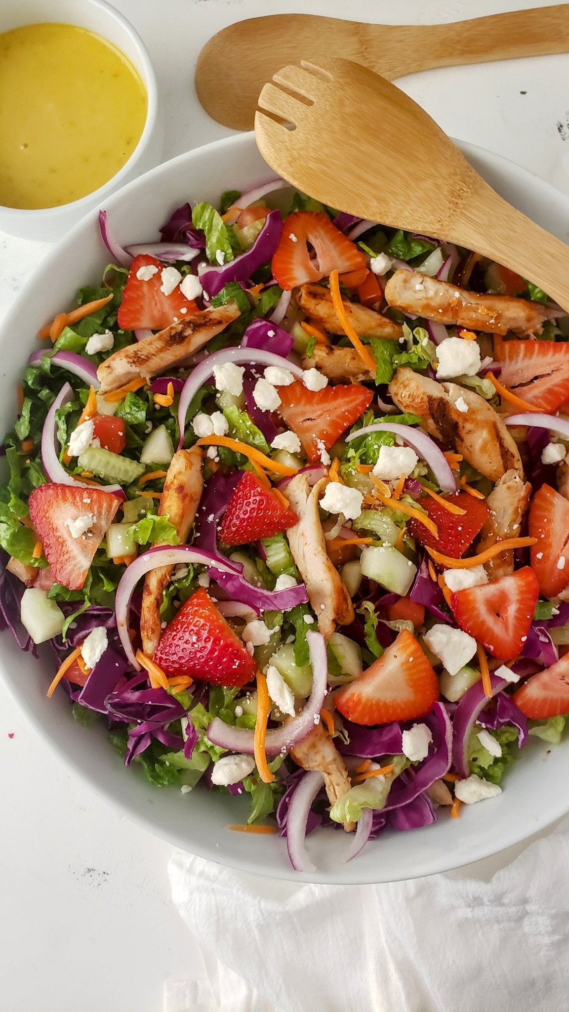 Summer Chopped Salad & Mustard Greens Dresssing